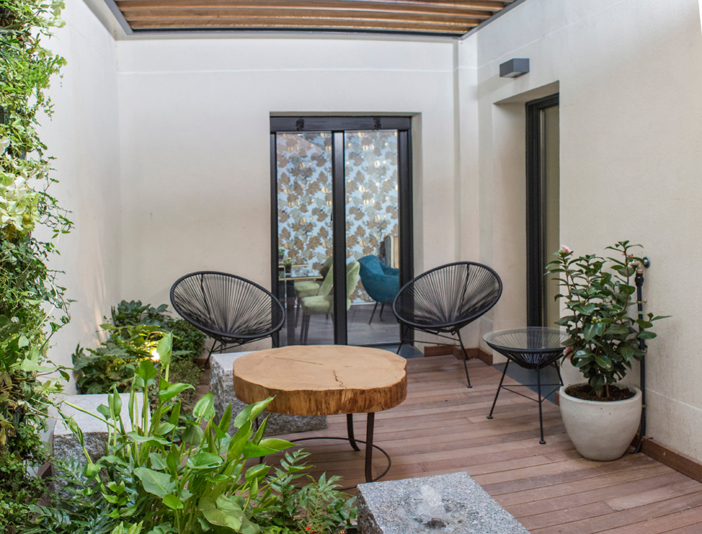 Optimizar el patio interno de una casa