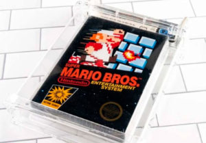 Subastan cartucho de Mario Bross con precio récord